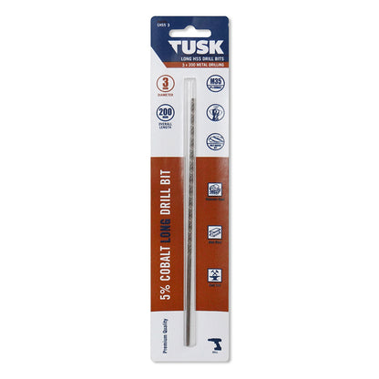 Long Cobalt Drill Bit - 200mm Long
